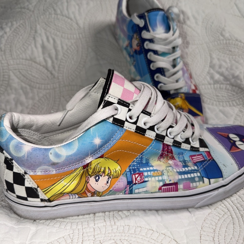 Vans x Sailor Moon Y2K 90s Anime Collab Sneakers Shoes Men's Sz 11.5